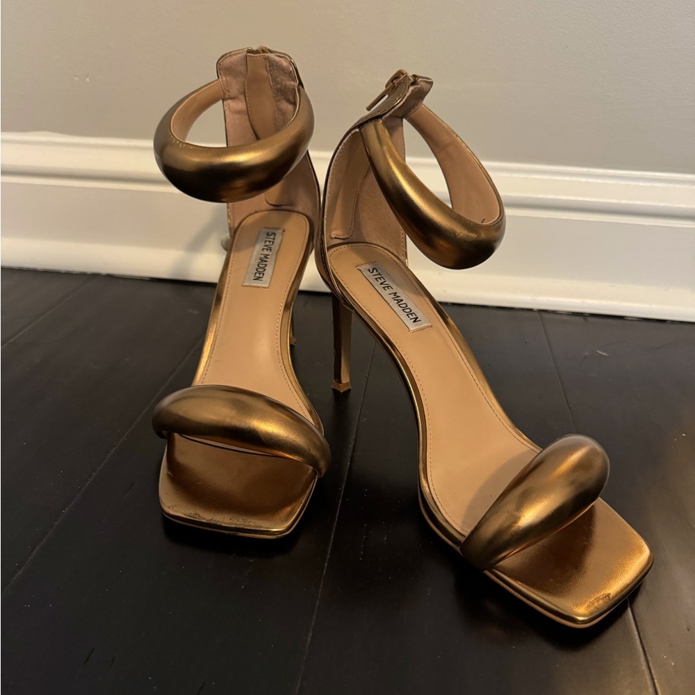 Steve Madden - Partay Heel Sandal - Bronze - Size 8